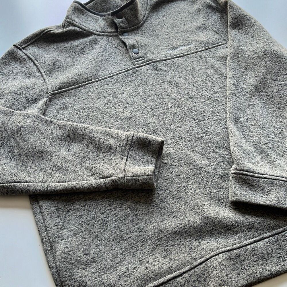Eddie Bauer Radiator Mock 1/4 Button Pullover Sweatshirt Sz. XL